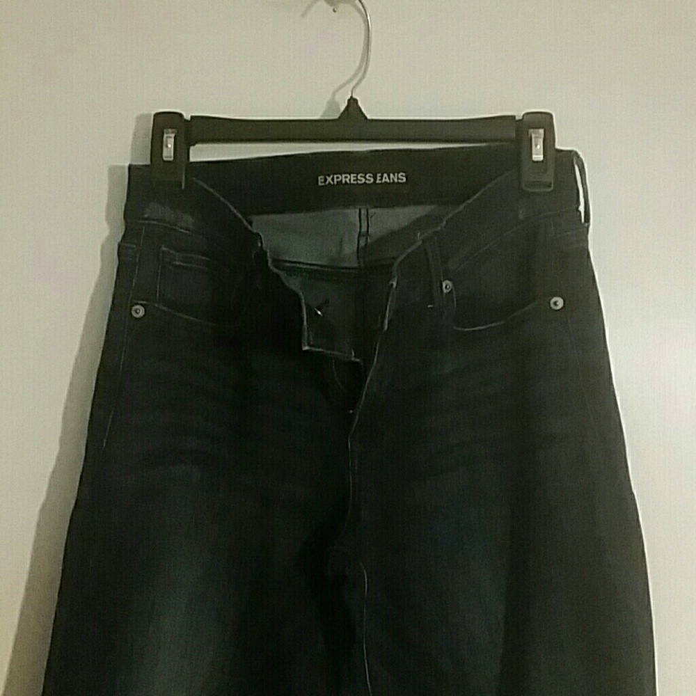 Express wide leg flared jeans